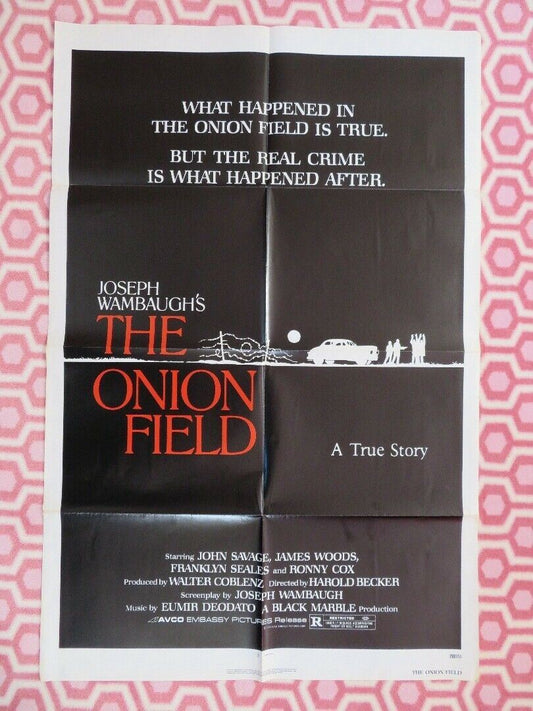 THE ONION FIELD US ONE SHEET (27" x 41") POSTER JAMES WOOD JOHN SAVAGE 1979