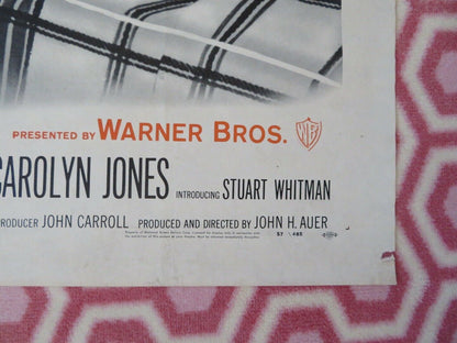 JOHNNY TROUBLE US ONE SHEET POSTER ETHEL BARRYMORE STUART WHITMAN 1957