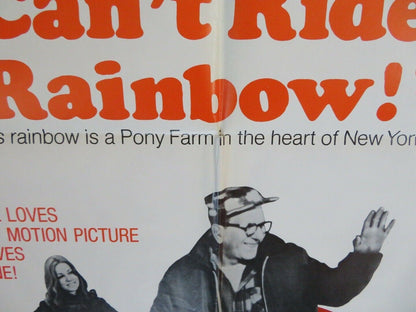 WHO SAYS I CAN'T RIDE A RAINBOW ONE SHEET POSTER  JACK KLUGMAN 1971