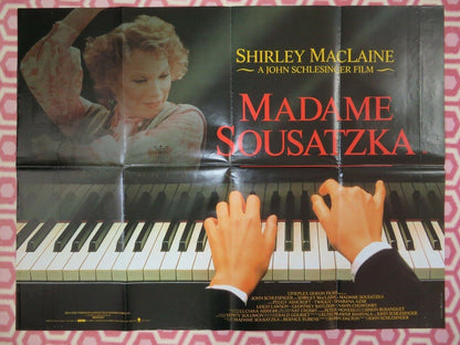 MADAME SOUSATZKA BRITISH QUAD (30"x 40") POSTER SHIRLEY MACLAINE TWIGGY 1988