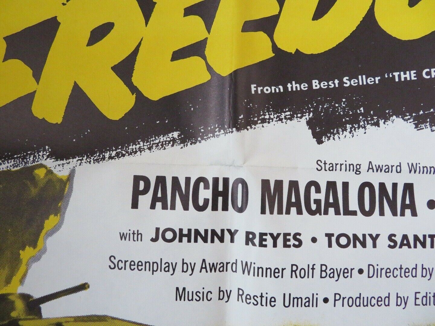 CRY FREEDOM US ONE SHEET POSTER PANCHO MAGALONA ROLF BAYER 1961