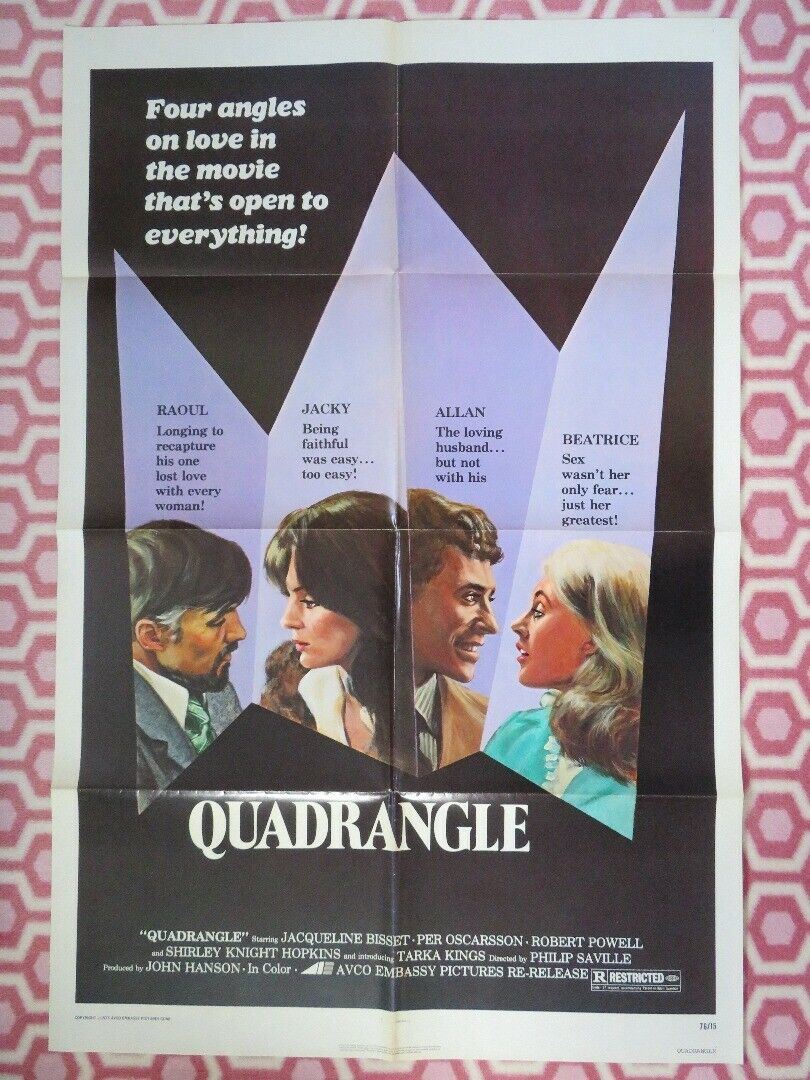 QUADRANGLE / SECRETS US ONE SHEET POSTER JACQUELINE BISSET ROBERT POWELL 1975