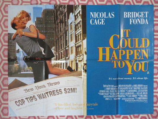 IT COULD HAPPEN TO YOU BRITISH QUAD (30"x40") POSTER NICHOLAS CAGE BRIDGET FONDA