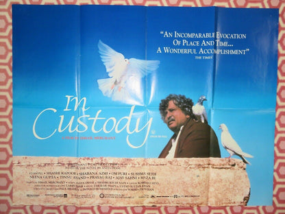 IN CUSTODY BRITISH QUAD (30"x40")POSTER ISMAIL MERCHANT SASHI KAPOOR NEENA GUPTA