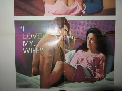 I LOVE MY WIFE US ONE SHEET POSTER ELLIOTT GOULD BRENDA VACCARO 1970