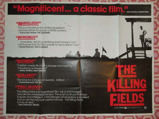 THE KILLING FIELDS BRITISH QUAD (30"x40") POSTER JOHN MALKOVICH JULIAN SANDS