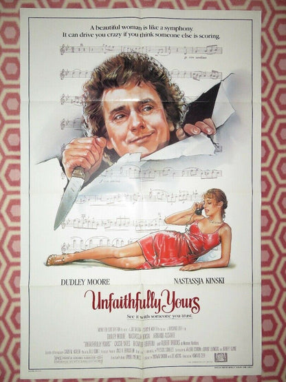 UNFAITHFULLY YOURS US ONE SHEET POSTER DUDLEY MOORE NASTASSJA KINSKI