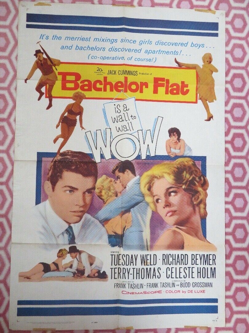 BACHELOR FLAT US ONE SHEET POSTER TERRY THOMAS TUESDAY WELD 1961