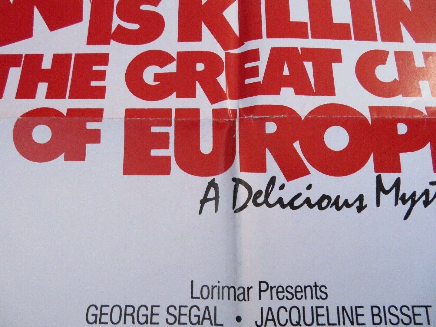 WHO IS KILLING THE GREAT CHEFS OF EUROPE? US ONE SHEET POSTER 1978