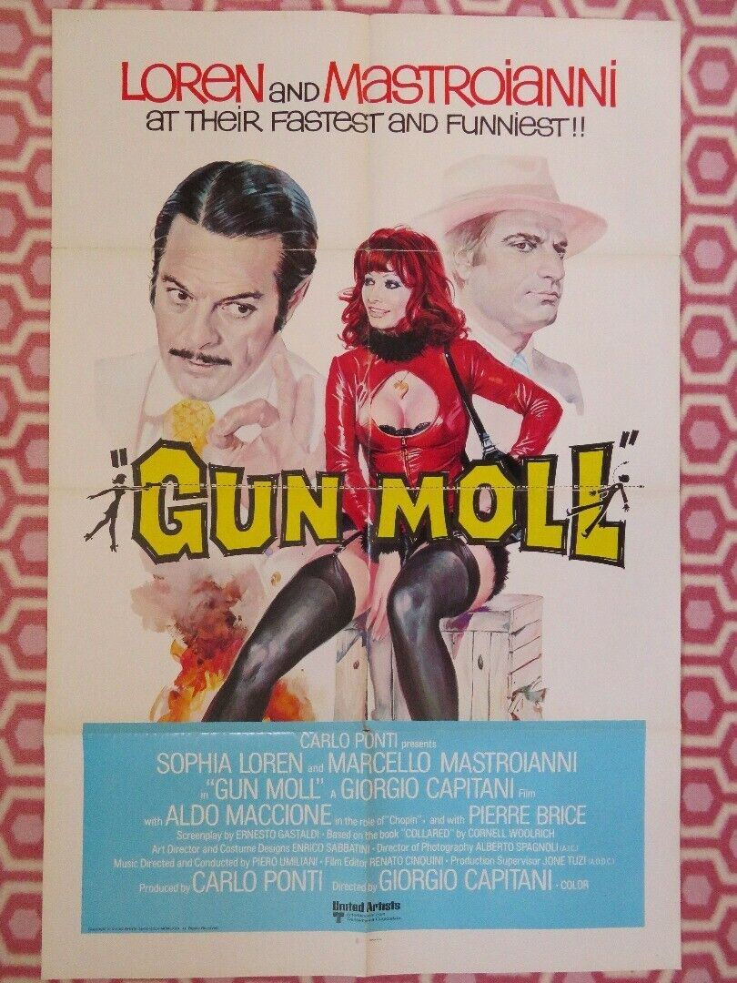 GUN MOLL US ONE SHEET POSTER SOPHIA LOREN MARCELLO MASTROIANNI 1975 ...