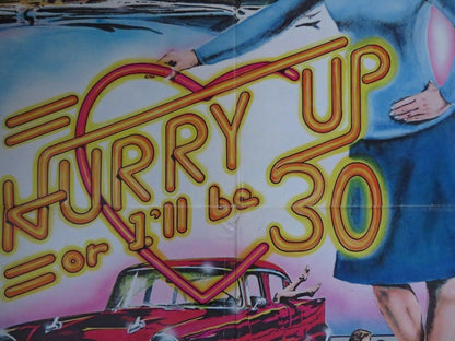 HURRY UP OR I'LL BE 30 US ONE SHEET POSTER DANNY DEVITO LINDA DEROFF