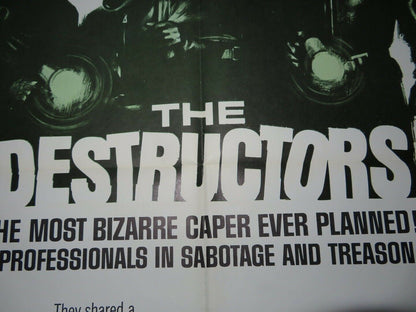 THE DESTRUCTORS US ONE SHEET POSTER RICHARD EGAN PATRICIA OWNES 1967