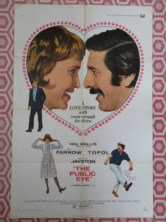 THE PUBLIC EYE US ONE SHEET POSTER MIA FARROW TOPOL MICHAEL JAYSTON