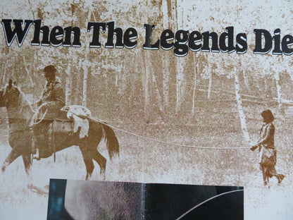 WHEN THE LEGENDS DIE US ONE SHEET POSTER RICHARD WIDMARK HAL BORLAND