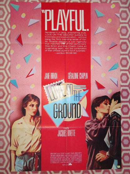 LOVE ON THE GROUND US ONE SHEET POSTER JANE BIRKIN GERALDINE CHAPLIN