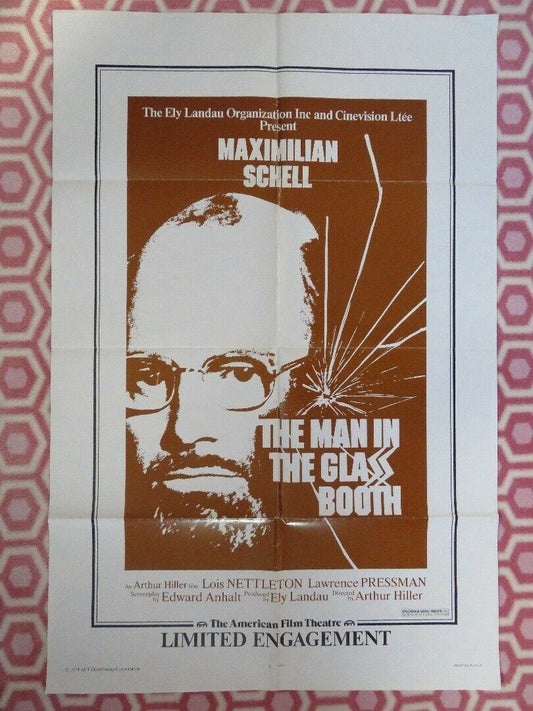 THE MAN IN THE GLASS BOOTH US ONE SHEET POSTER LOIS NETTELTON 1974