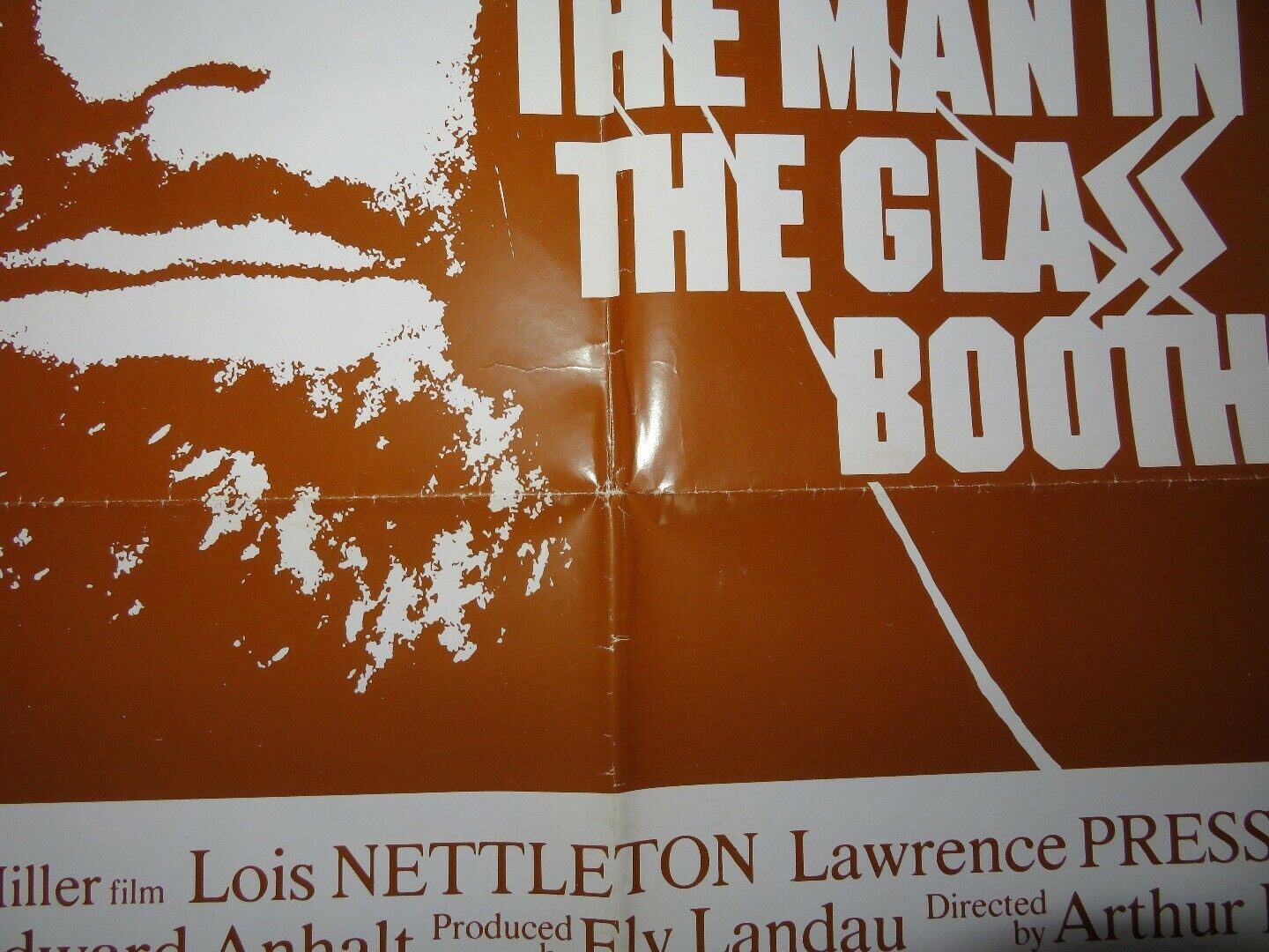 THE MAN IN THE GLASS BOOTH US ONE SHEET POSTER LOIS NETTELTON 1974