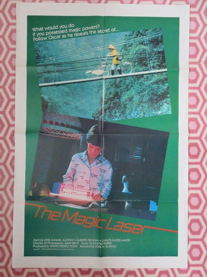 THE MAGIC LASER US ONE SHEET POSTER 1984 JOSE MANUEL ALONSO