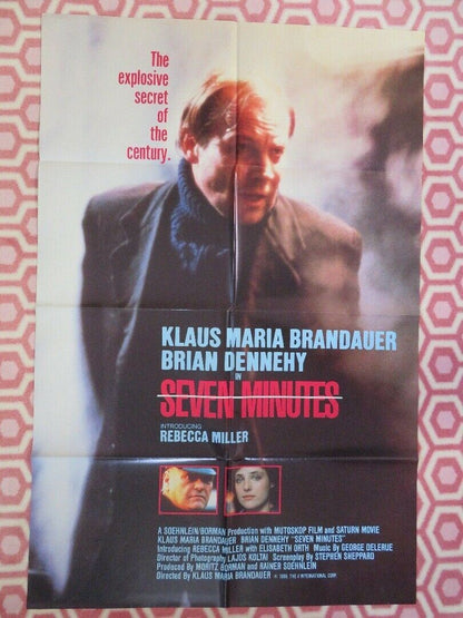 SEVEN MINUTES US ONE SHEET POSTER BRIAN DENNEHY KLAUS MARIA BRANDAUER