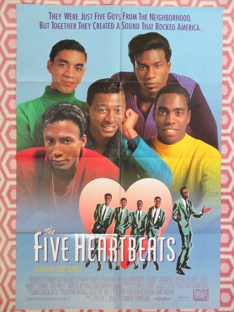 THE FIVE HEARTBEATS US ONE SHEET POSTER ROBERT TOWNSEND MICHAEL WRIGHT