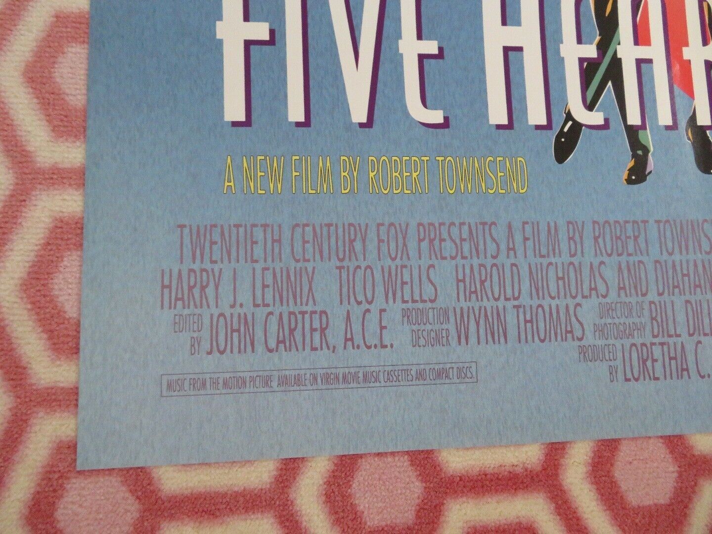 THE FIVE HEARTBEATS US ONE SHEET POSTER ROBERT TOWNSEND MICHAEL WRIGHT