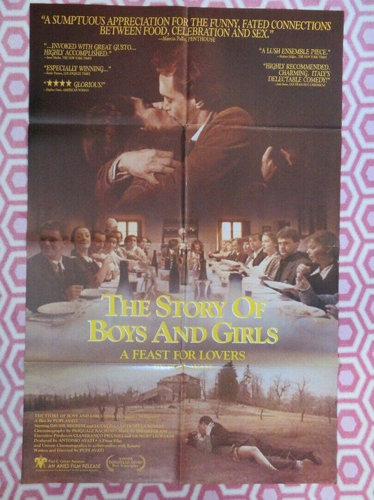 THE STORY OF BOYS & GIRLS US ONE SHEET POSTER PUPI AVATI DAVIDE BECHINI