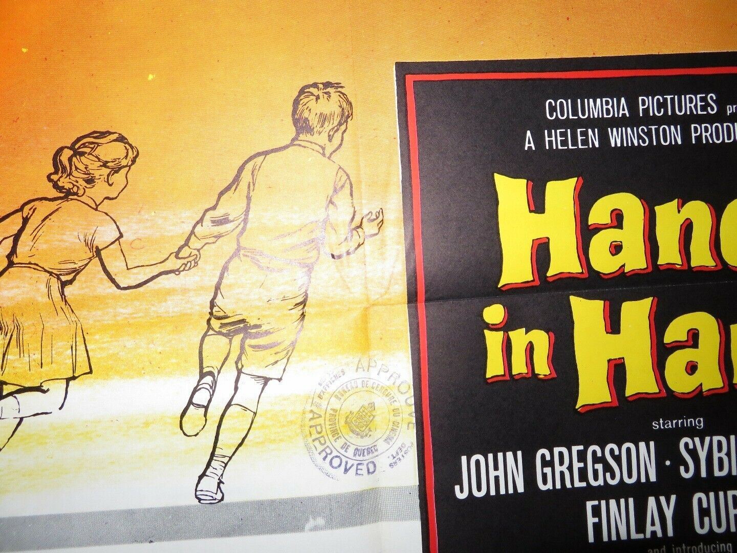 HAND IN HAND US ONE SHEET POSTER JOHN GREGSON SYBIL THORNDIKE 1961