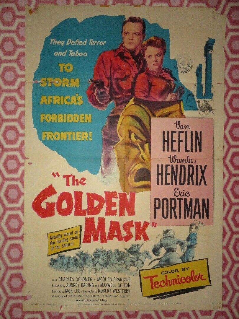 THE GOLDEN MASK US ONE SHEET POSTER VAN HEFLIN WANDA HENDRIX 1954