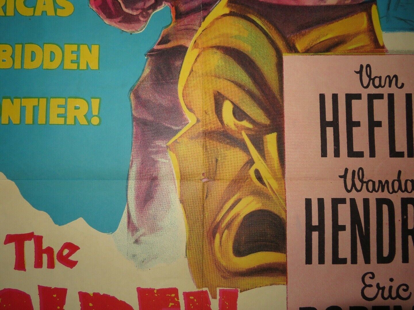 THE GOLDEN MASK US ONE SHEET POSTER VAN HEFLIN WANDA HENDRIX 1954