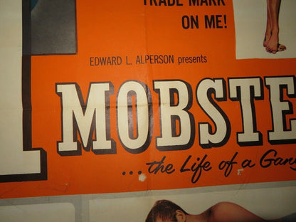 I MOBSTER US ONE SHEET (27"x 41") POSTER  ROGER CORMAN STEVE COCHRAN  LITA MILAN