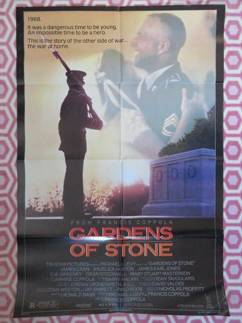 GARDENS OF STONE US ONE SHEET POSTER JAME CAAN ANJELICA HUSTON 1987