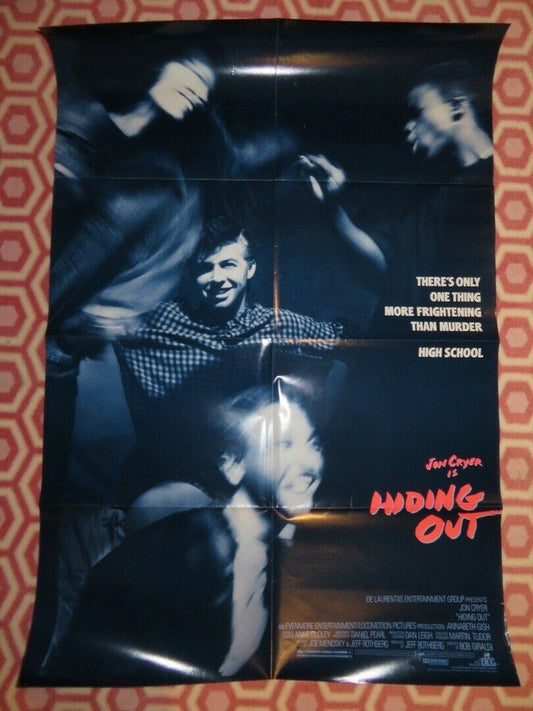 HIDING OUT US ONE SHEET POSTER JON CRYER 1987