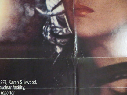 SILKWOOD US ONE SHEET POSTER MIKE NICHOLS MERYL STREEP CHER 1983