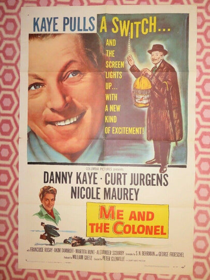 ME AND THE COLONEL US ONE SHEET POSTER DANNY KAYE CURT JURGENS 1958