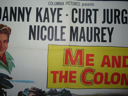 ME AND THE COLONEL US ONE SHEET POSTER DANNY KAYE CURT JURGENS 1958