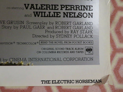 THE ELECTRIC HORSEMAN US ONE SHEET POSTER WILLIE NELSON ROBERT REDFORD