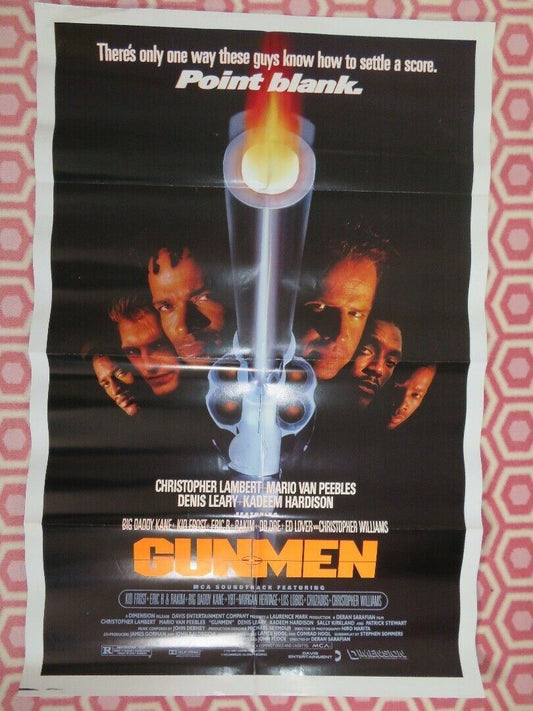 GUNMEN US ONE SHEET POSTER CHRISTOPHER LAMBERT MARIO VAN PEEBLES '92