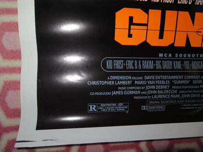 GUNMEN US ONE SHEET POSTER CHRISTOPHER LAMBERT MARIO VAN PEEBLES '92