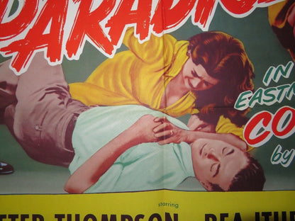 FURY IN PARADISE ONE SHEET FOLDED COLOUR POSTER PETER THOMPSON REA ITURBIDE