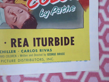 FURY IN PARADISE ONE SHEET FOLDED COLOUR POSTER PETER THOMPSON REA ITURBIDE