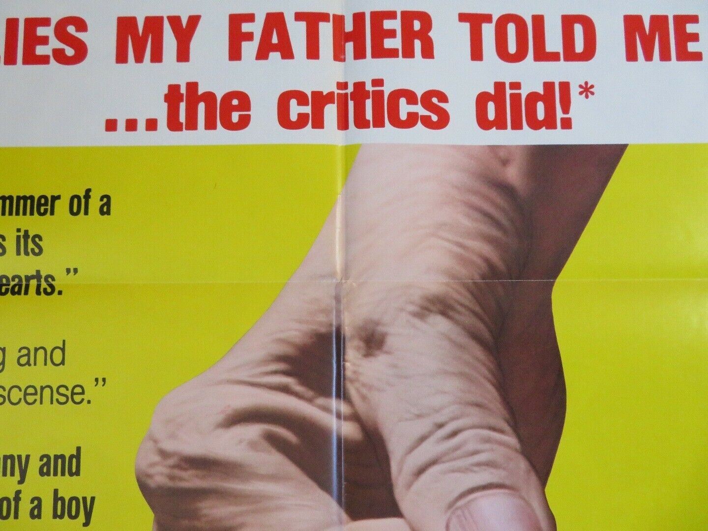 LIES MY FATHER TOLD ME US ONE SHEET POSTER YOSSI YADIN LEN BIRMAN '75