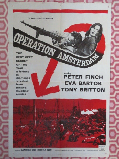 OPERATION AMSTERDAM US ONE SHEET RE-RELASED POSTER PETER FLINCH 1960