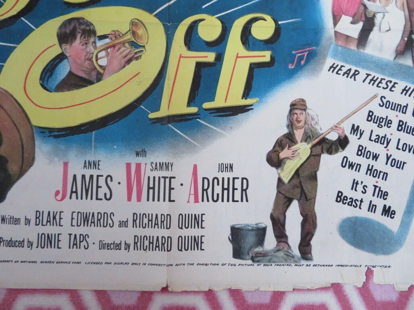 SOUND OFF US ONE SHEET POSTER MICKEY ROONEY ANNE JAMES 1952