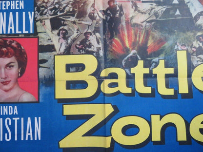 BATTLE ZONE US ONE SHEET POSTER JOHN HODIAK STEPHEN MCNALLY 1952