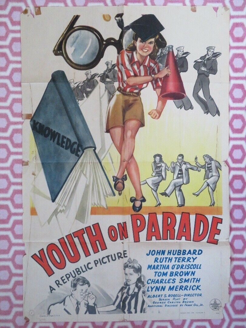 YOUTH ON PARADE US ONE SHEET POSTER JOHN HUBBARD RUTH TERRY TOM BROWN