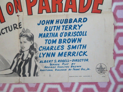 YOUTH ON PARADE US ONE SHEET POSTER JOHN HUBBARD RUTH TERRY TOM BROWN