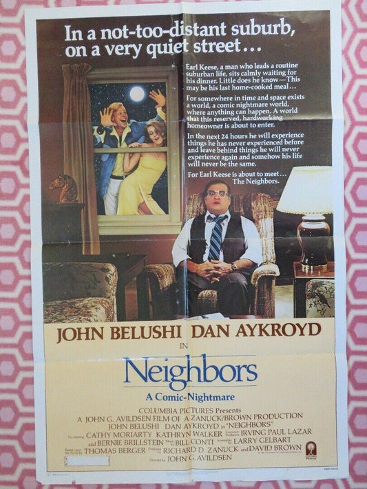 NEIGHBORS US ONE SHEET POSTER JOHN BELUSHI DAN AYKROYD THOMAS BERGER