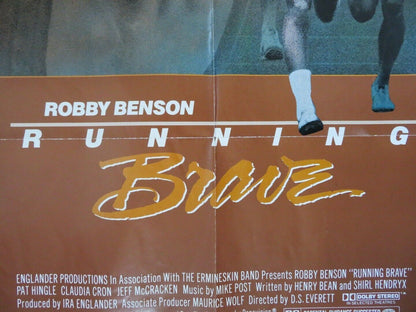 RUNNING BRAVE US ONE SHEET POSTER ROBBY BENSON PAT HINGLE 1983