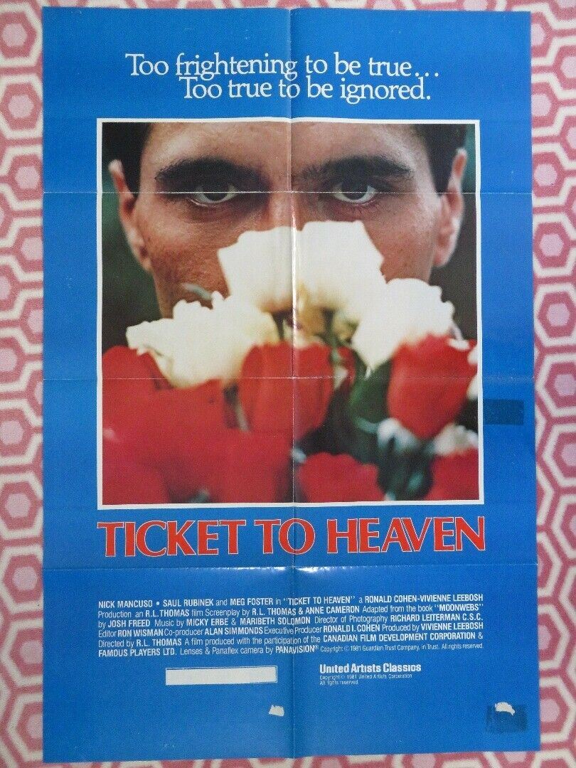 TICKET TO HEAVEN US ONE SHEET POSTER NICK MANCUSO SAUL RUBINEK 1981