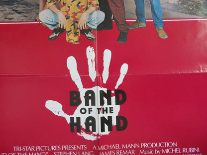 BAND OF THE HAND US FOLDED ONE SHEET POSTER STEPHEN LANG JAMES REMAR 1986